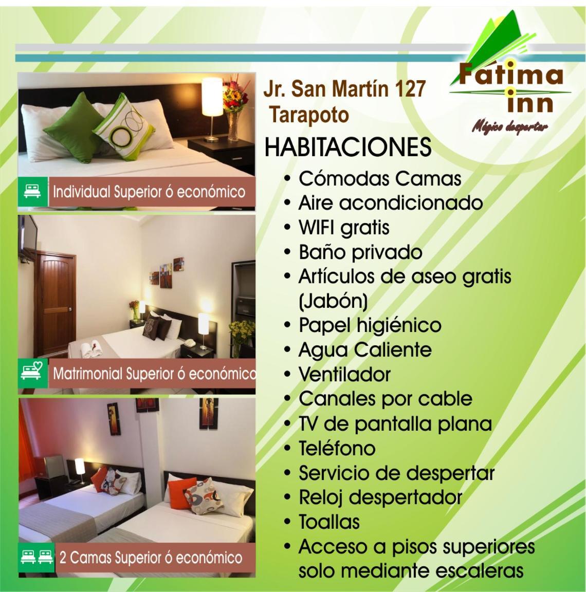 Hotel Fatima Inn Tarapoto Zewnętrze zdjęcie